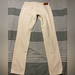 Polo by Ralph Lauren Cream Tompkins Skinny Jeans‎ Size 30 x 30